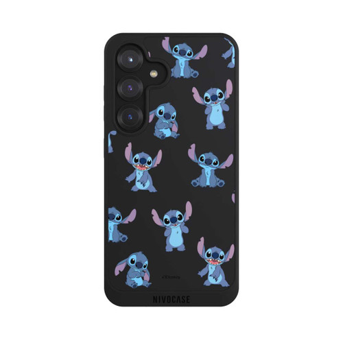 Samsung Galaxy S25 NIVOpure Stitch Faces Pattern Transparent