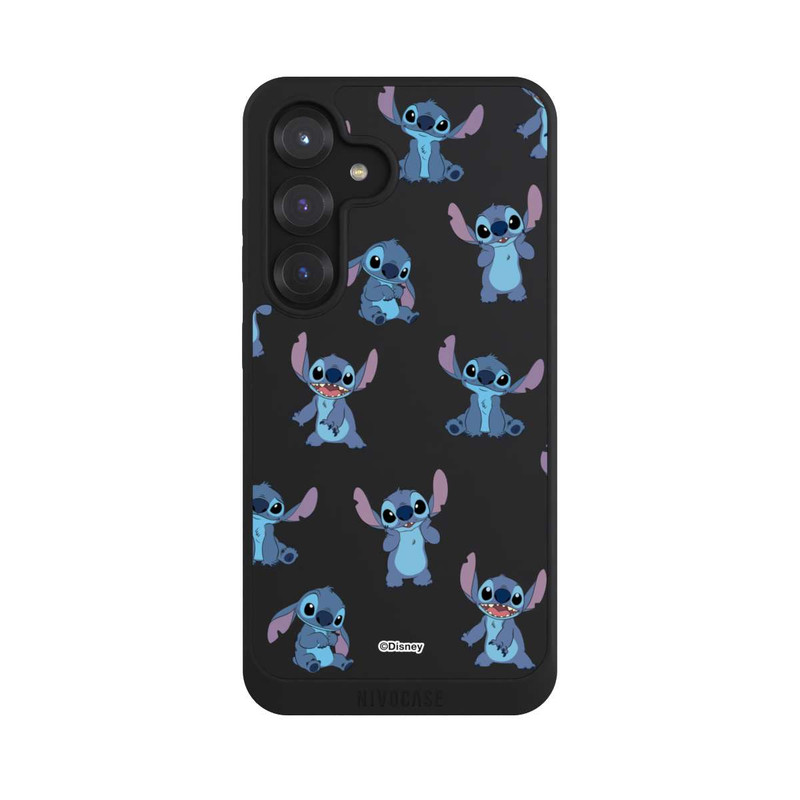 Galaxy S25 NIVOpure Stitch Faces Pattern Transparent