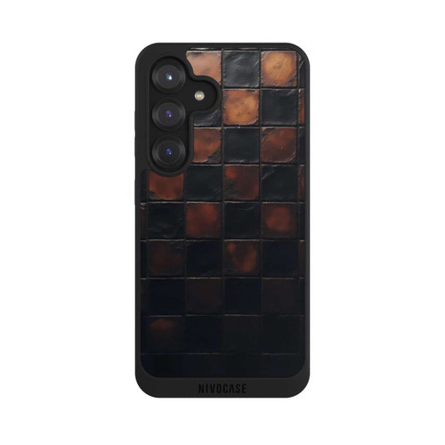 Samsung Galaxy S25 NIVOpure Karomuster Metallic Look mit KI