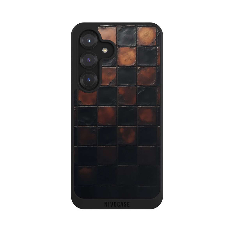 Galaxy S25 NIVOpure Checked Pattern Metallic Look with AI