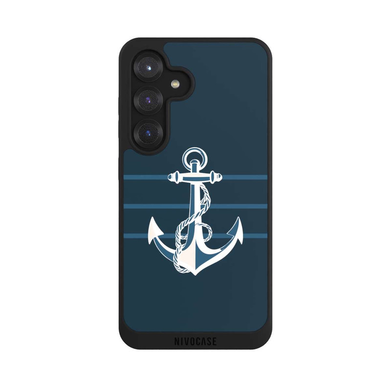 Galaxy S25 NIVOpure Anchor Line Blue with AI