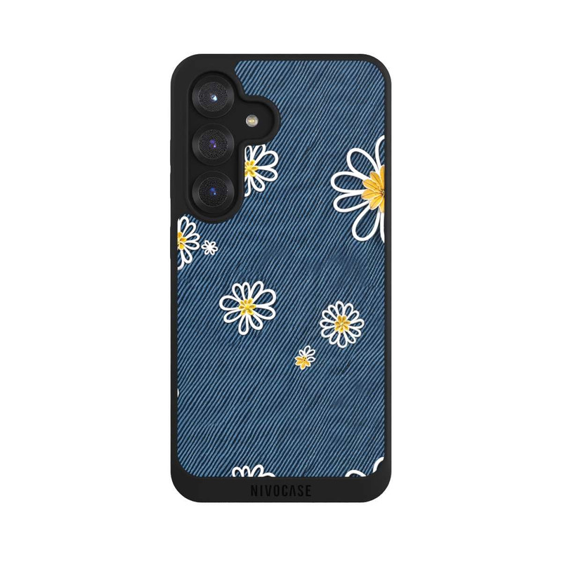 Galaxy S25 NIVOpure Jeans Flowers Pattern with AI