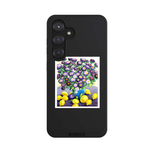 Samsung Galaxy S25 NIVOpure Purple Asters and Lemons by Christopher Ryland