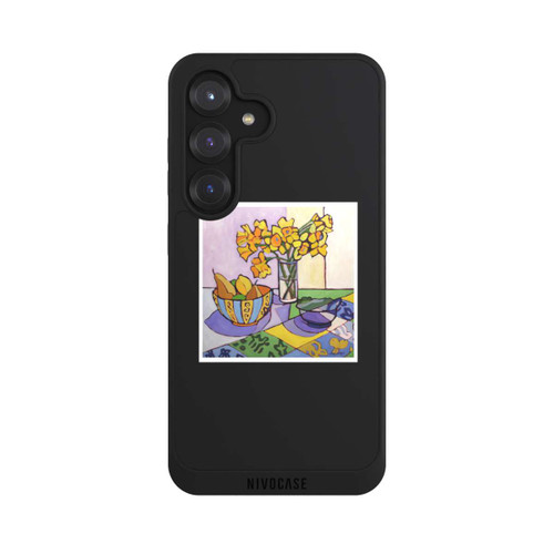 Samsung Galaxy S25 NIVOpure Daffodil Patchwork, 2023, by Catherine J Martzloff