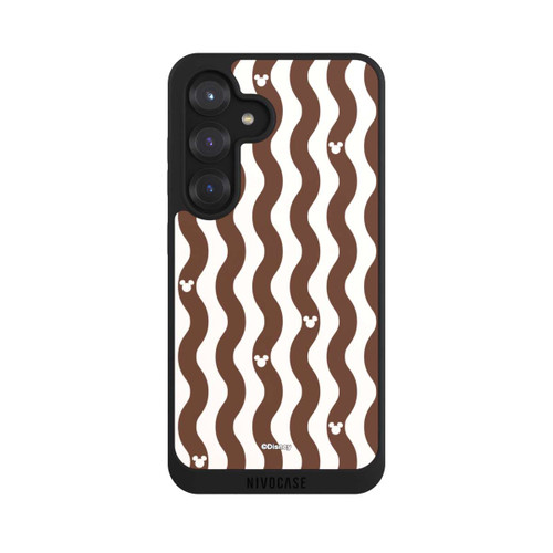 Samsung Galaxy S25 NIVOpure Mickey Mouse Brown Pattern Waves