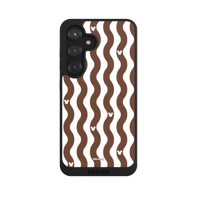 Galaxy S25 NIVOpure Micky Muster Braune Wellen