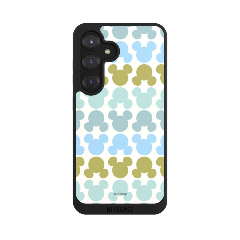 Galaxy S25 NIVOpure Disney Mickey Icon Pattern Green and Blue