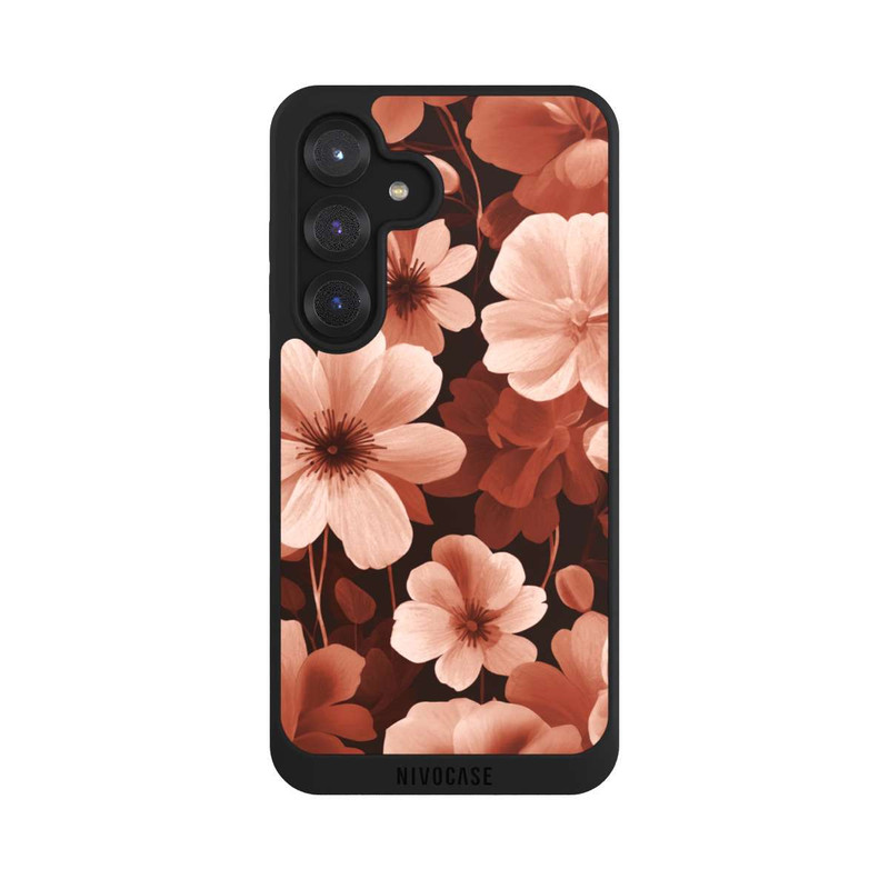 Galaxy S25 NIVOpure Rote Negativblumen mit KI