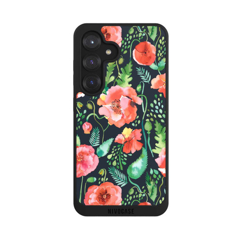 Samsung Galaxy S25 NIVOpure Mohnblumen Dunkle Wildnis