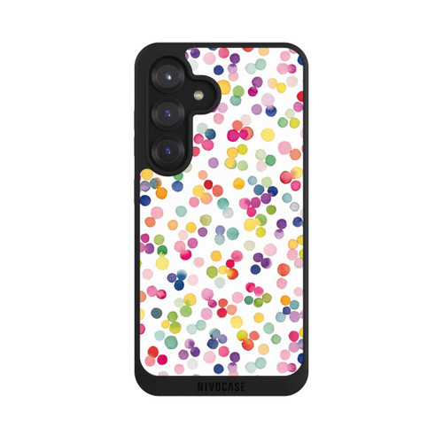 Samsung Galaxy S25 NIVOpure Watercolour Punkte Bunt