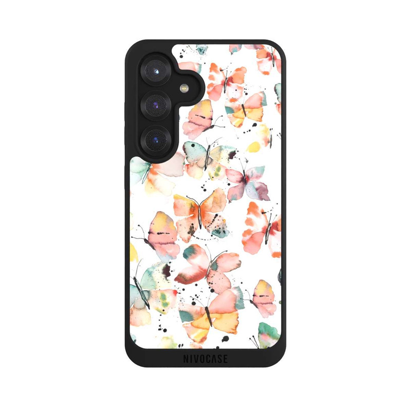 Galaxy S25 NIVOpure Butterflies Watercolor Pattern