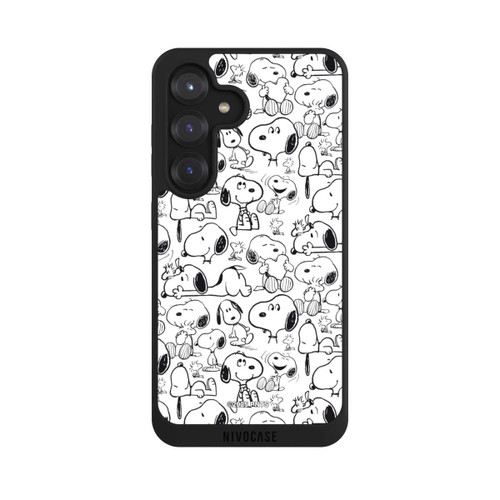 Samsung Galaxy S25 NIVOpure Classic Snoopy Pattern White
