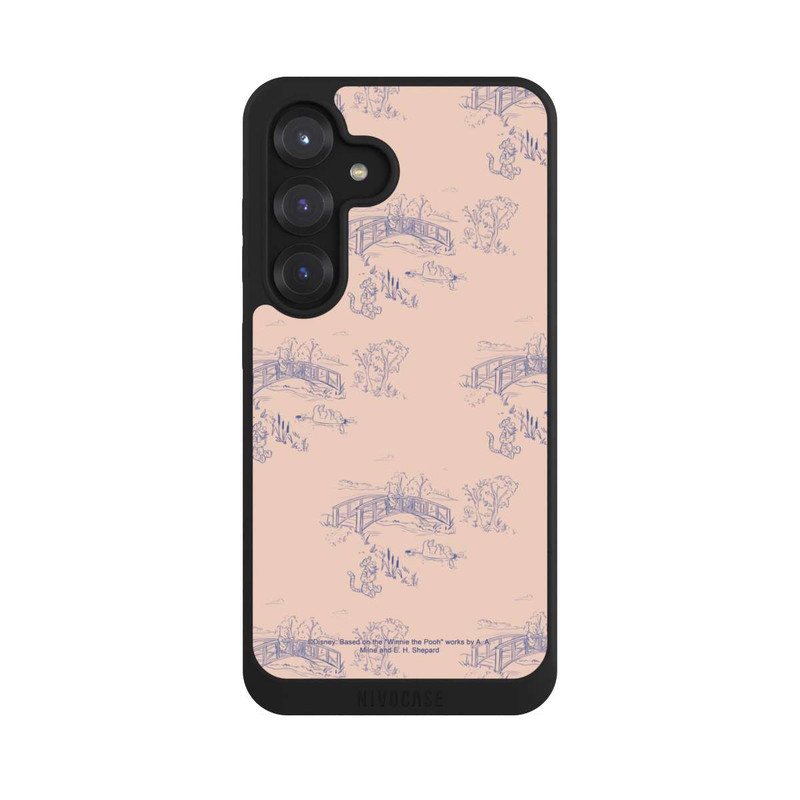 Galaxy S25 NIVOpure Winnie Puuh Keramik Muster Brücke Pink
