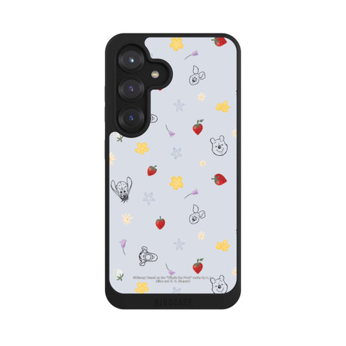 Samsung Galaxy S25 NIVOpure Winnie Puuh und Freunde Erdbeer Muster Blau