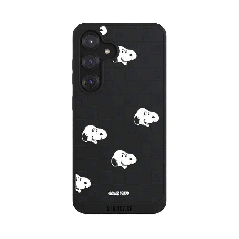 Galaxy S25 NIVOpure Snoopy Checked Pattern