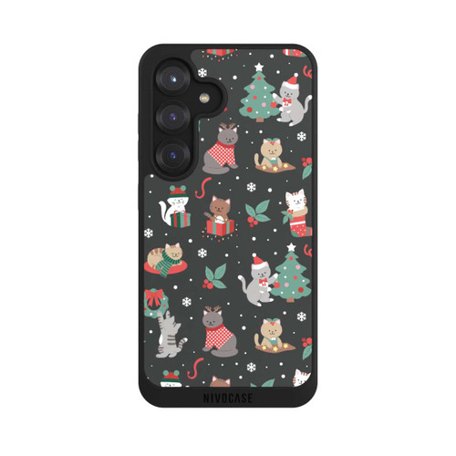 Samsung Galaxy S25 NIVOpure Weihnachtliche Kätzchen