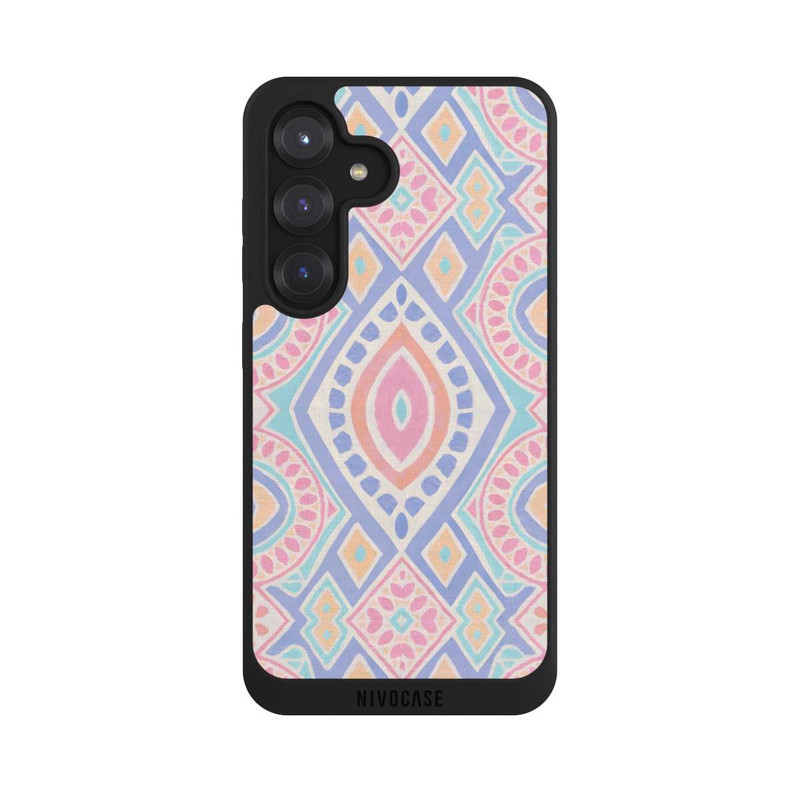 Galaxy S25 NIVOpure Boho Geometric Mosaic Intricate Tribal Design