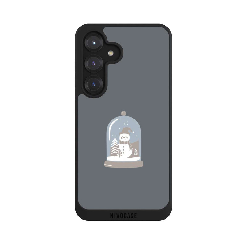 Galaxy S25 NIVOpure Minimalist Snow Globe with Snowman