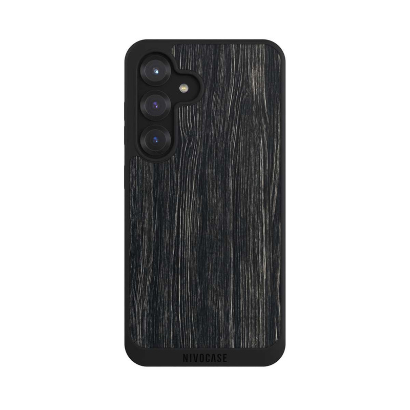 Galaxy S25 NIVOpure Dunkle Holzstruktur