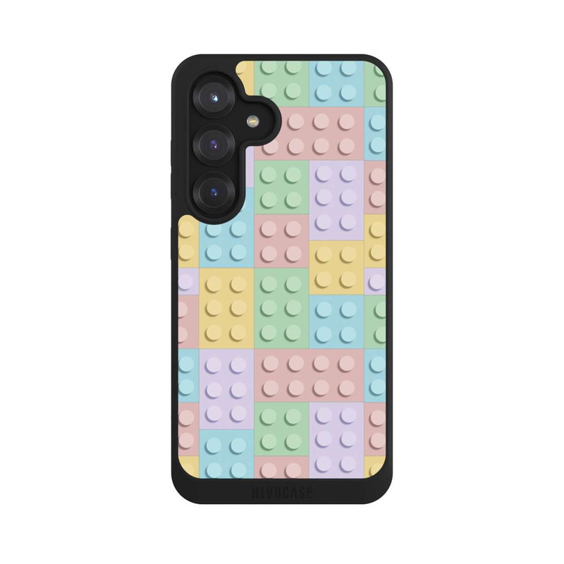 Galaxy S25 NIVOpure Modèle de blocs colorés
