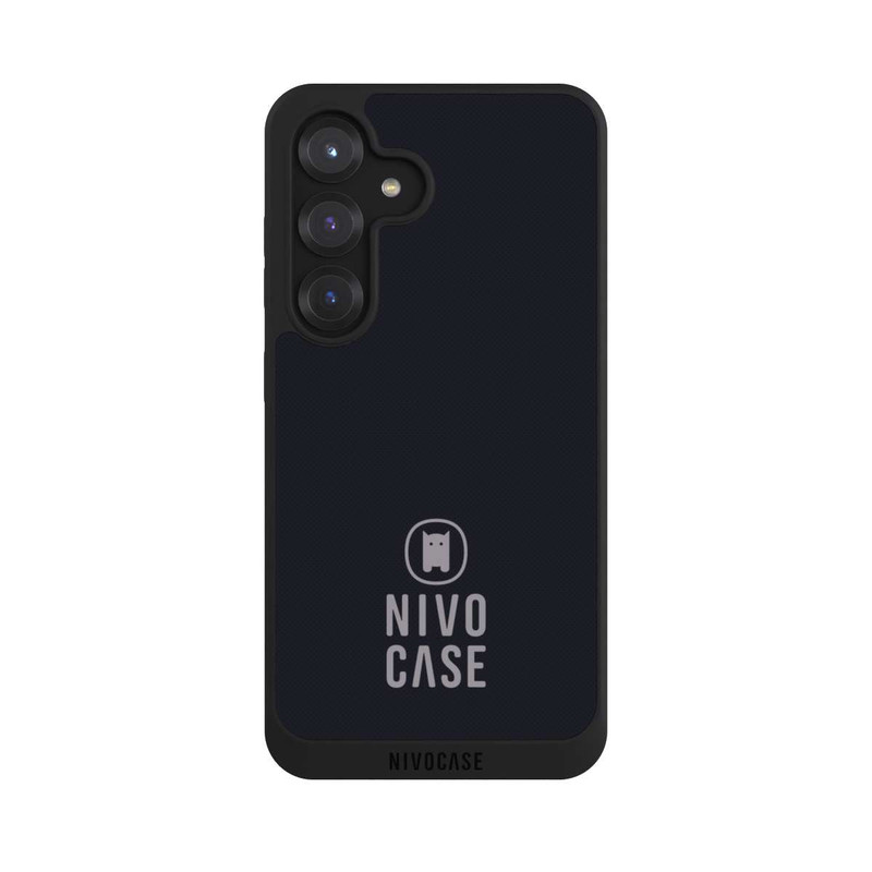 Galaxy S25 NIVOpure Nivocase Logo Schwarz Grau