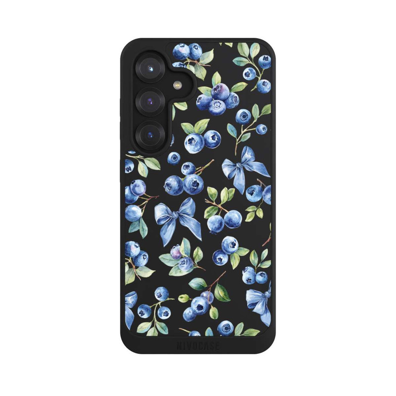 Galaxy S25 NIVOpure Nœuds myrtilles transparents avec IA