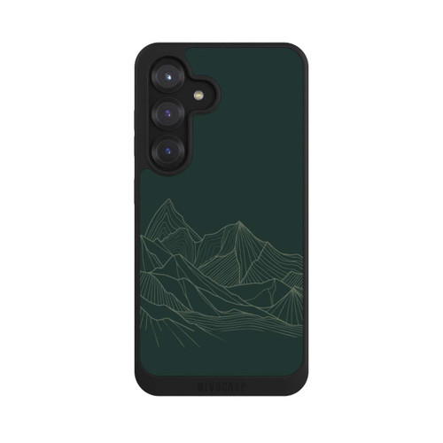 Samsung Galaxy S25 NIVOpure Berg Line Art Grün