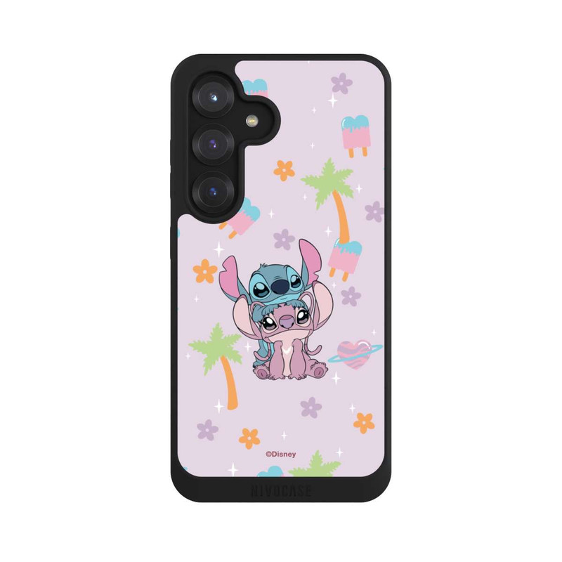 Galaxy S25 NIVOpure Stitch and Angel Cute Couple