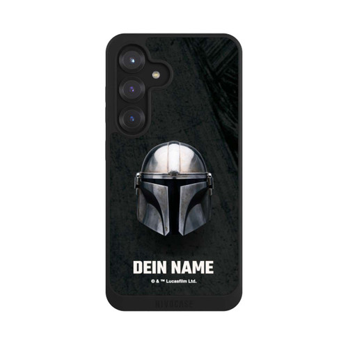 Samsung Galaxy S25 NIVOpure Star Wars Mandalorian Black Helmet Personalisierbar