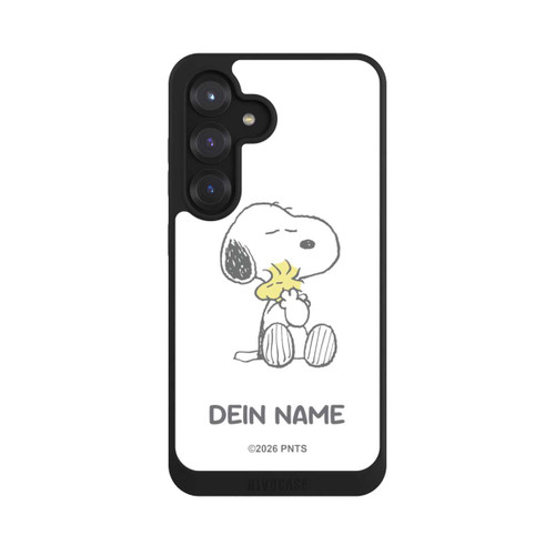 Samsung Galaxy S25 NIVOpure Snoopy And Woodstock Cuddling Personalisierbar