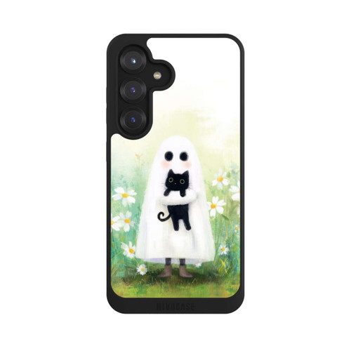 Samsung Galaxy S25 NIVOpure Geist und Katze Halloween mit KI