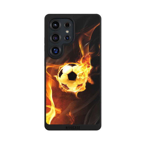 Samsung Galaxy S25 Ultra NIVOpure Fußball in Flammen