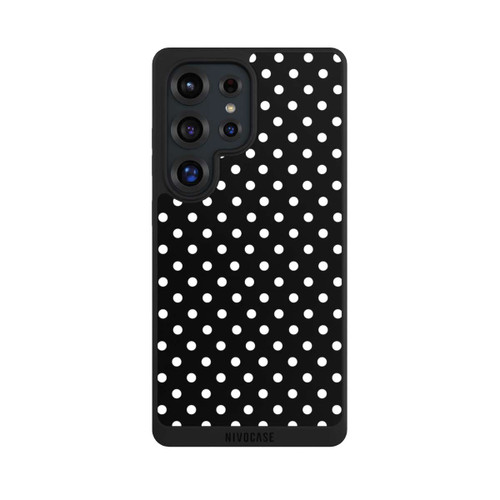 Samsung Galaxy S25 Ultra NIVOpure Confettis blancs sur fond noir