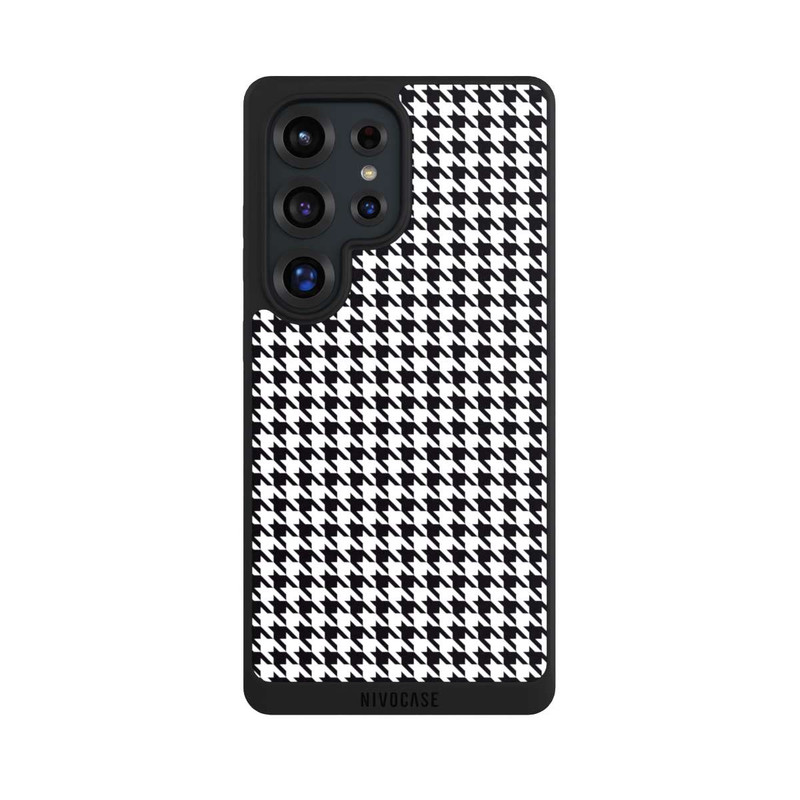 Galaxy S25 Ultra NIVOpure Pied de Poule Noir Blanc