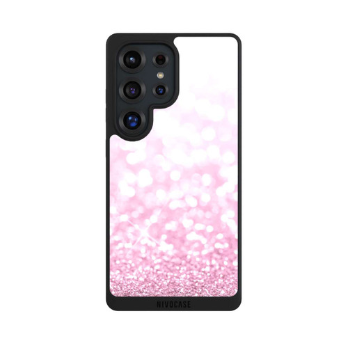 Samsung Galaxy S25 Ultra NIVOpure Pluie de paillettes roses look