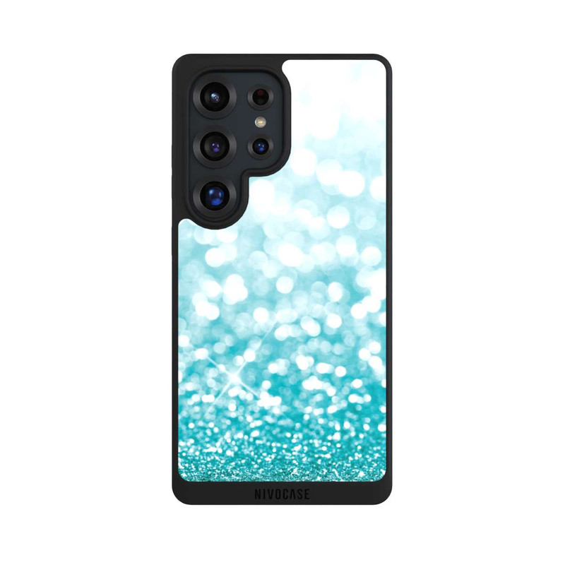 Galaxy S25 Ultra NIVOpure Pluie de Paillettes Pétroles Look