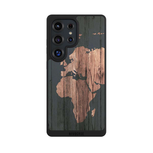 Samsung Galaxy S25 Ultra NIVOpure Wooden World Map