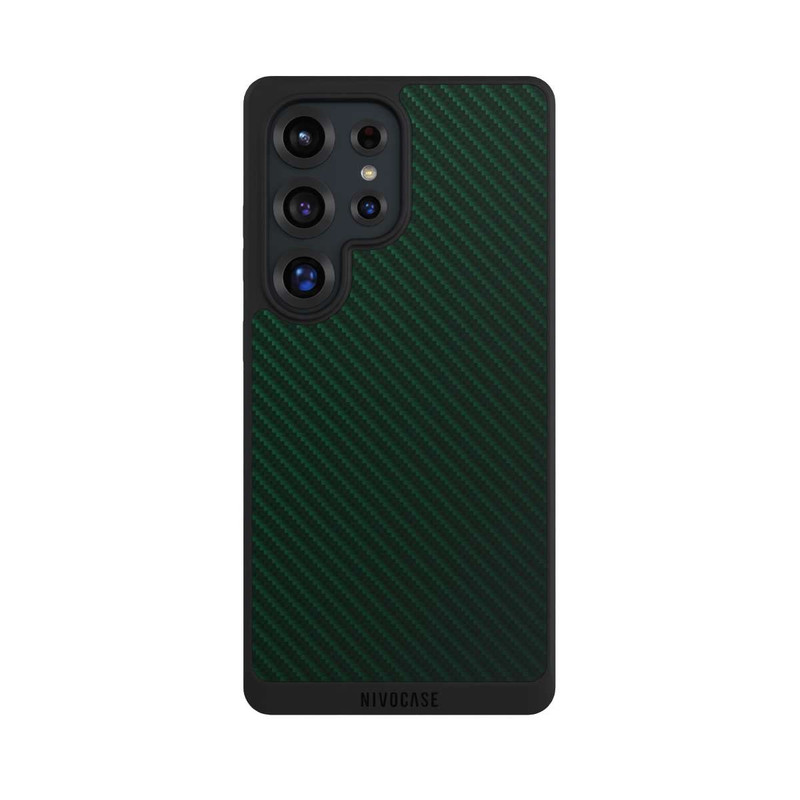 Galaxy S25 Ultra NIVOpure British Racing Green Carbon