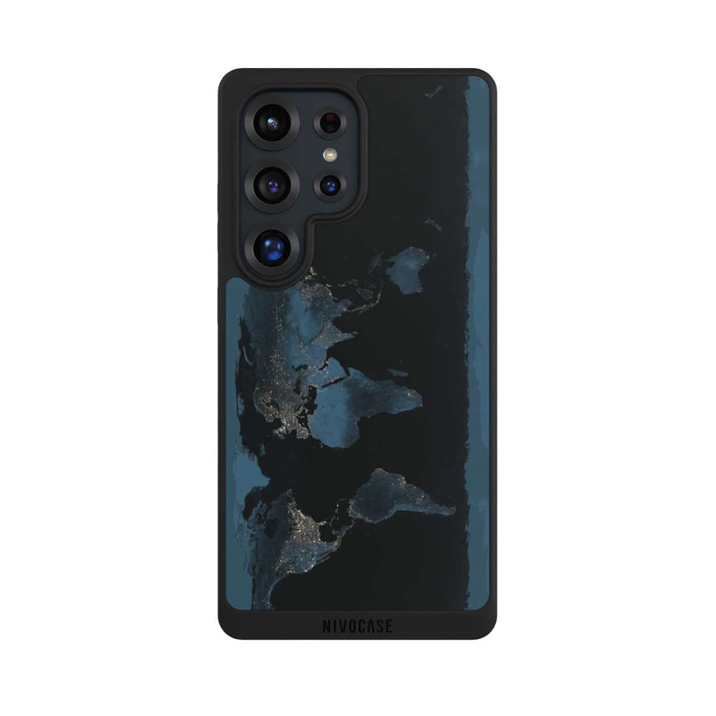 Galaxy S25 Ultra NIVOpure Nachtlichter Weltkarte