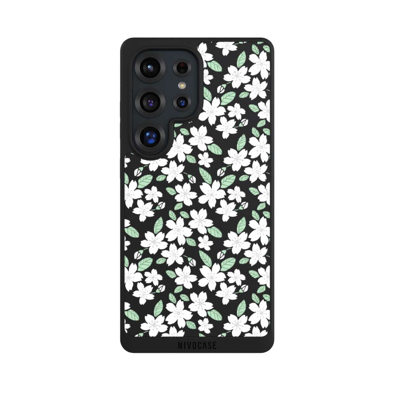 Galaxy S25 Ultra NIVOpure Fleurs Blanches sans Fond