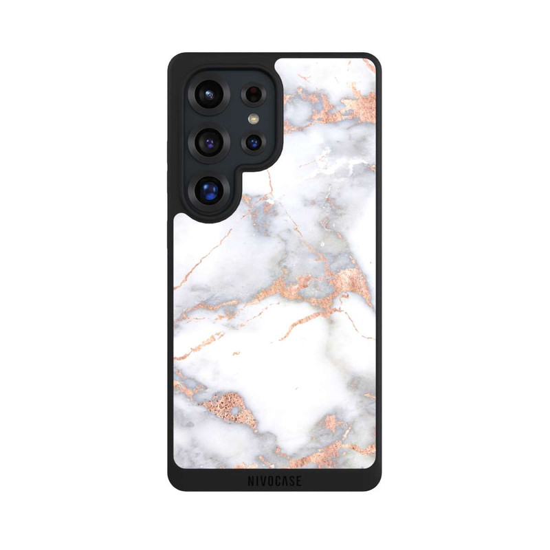Galaxy S25 Ultra NIVOpure Marbre Blanc et Doré