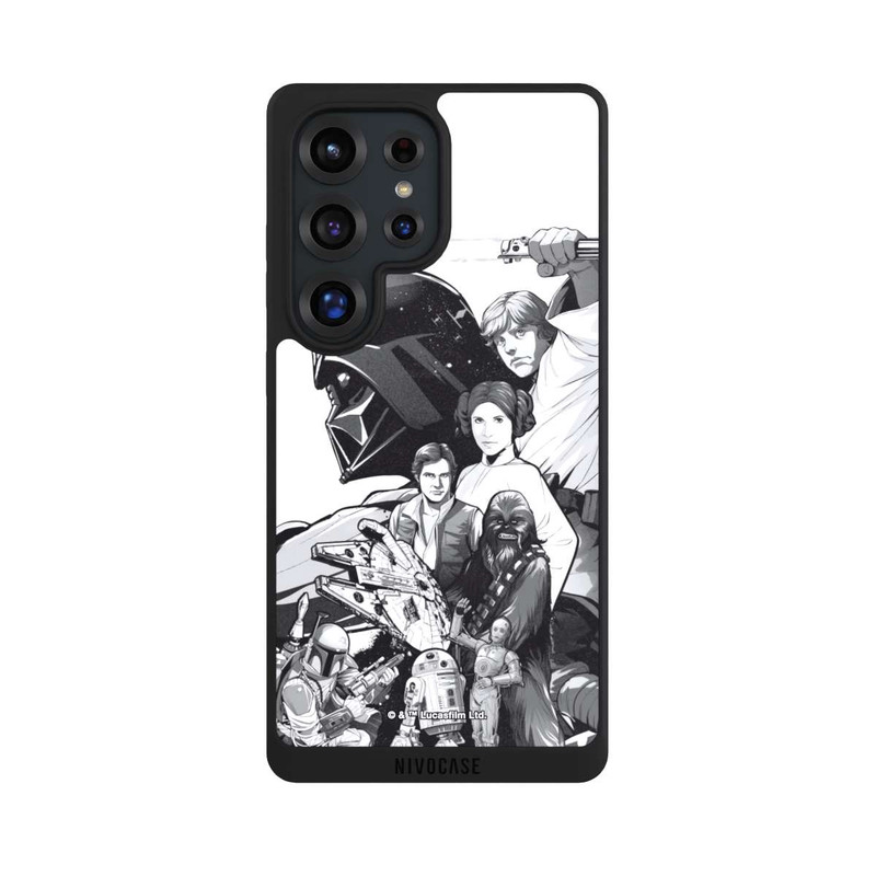 Galaxy S25 Ultra NIVOpure Personnages StarWars - Noir et Blanc