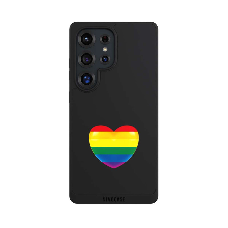Galaxy S25 Ultra NIVOpure Pride Heart transparent