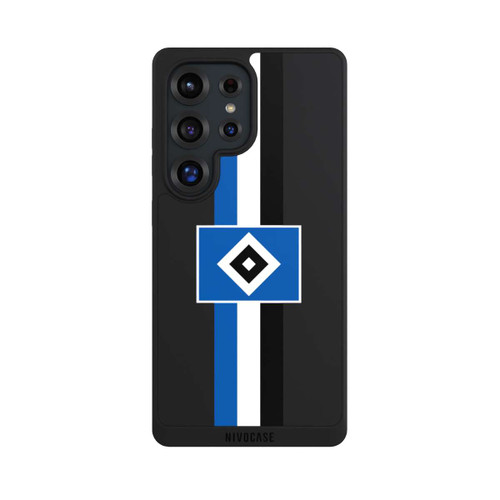 Samsung Galaxy S25 Ultra NIVOpure HSV Streifen - Blau-Weiß-Schwarz - ohne Hintergrund