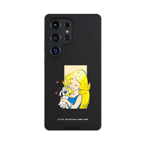 Samsung Galaxy S25 Ultra NIVOpure Falbala et Idéfix Amoureux Transparent