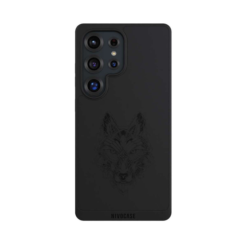 Galaxy S25 Ultra NIVOpure Wolf Mandala ohne Hintergrund