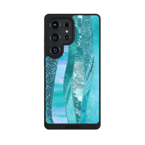 Samsung Galaxy S25 Ultra NIVOpure Blue Glamour Glitter Look