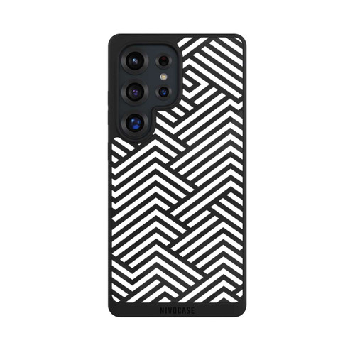 Samsung Galaxy S25 Ultra NIVOpure Schwarz und Weiß ZigZag