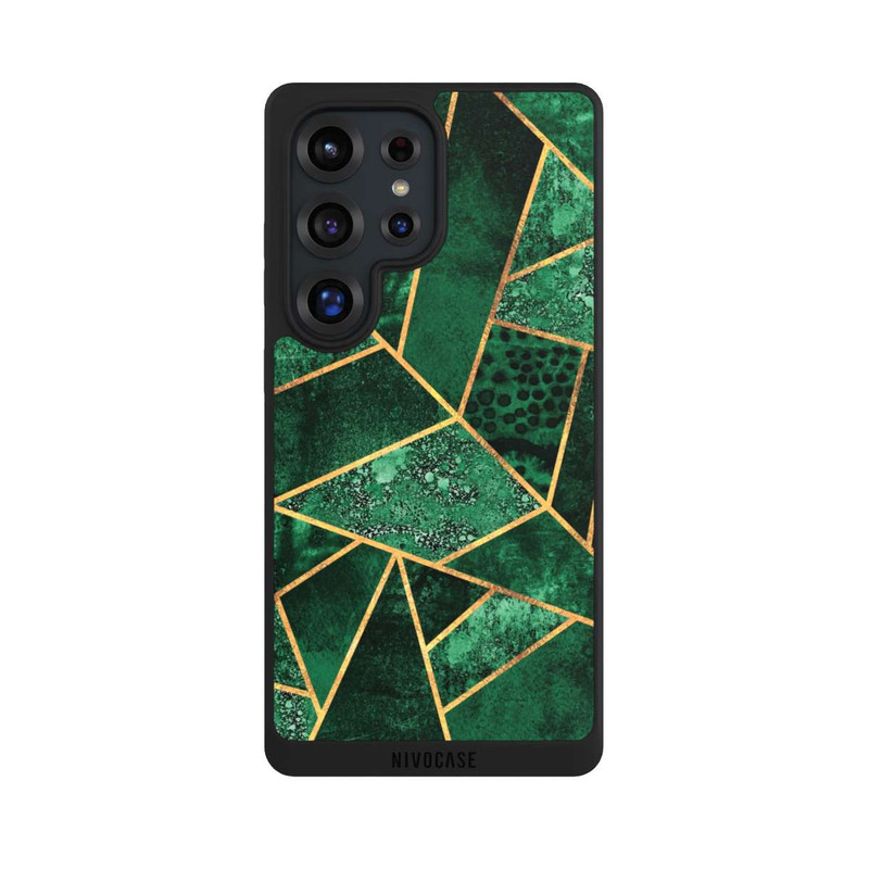 Galaxy S25 Ultra NIVOpure Tief Smaragdgrün Golddruck