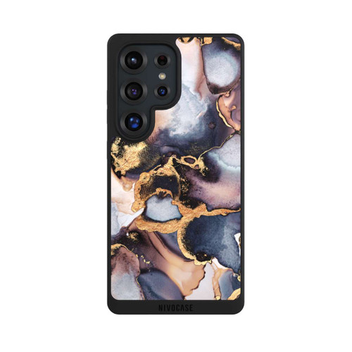 Samsung Galaxy S25 Ultra NIVOpure Dreamy Ink Grey Gold Print